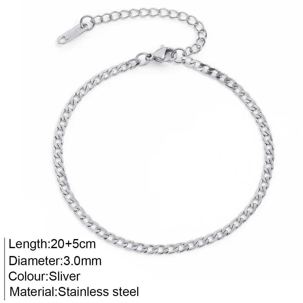 ✨ Stainless Steel Beach Anklet Jewelry