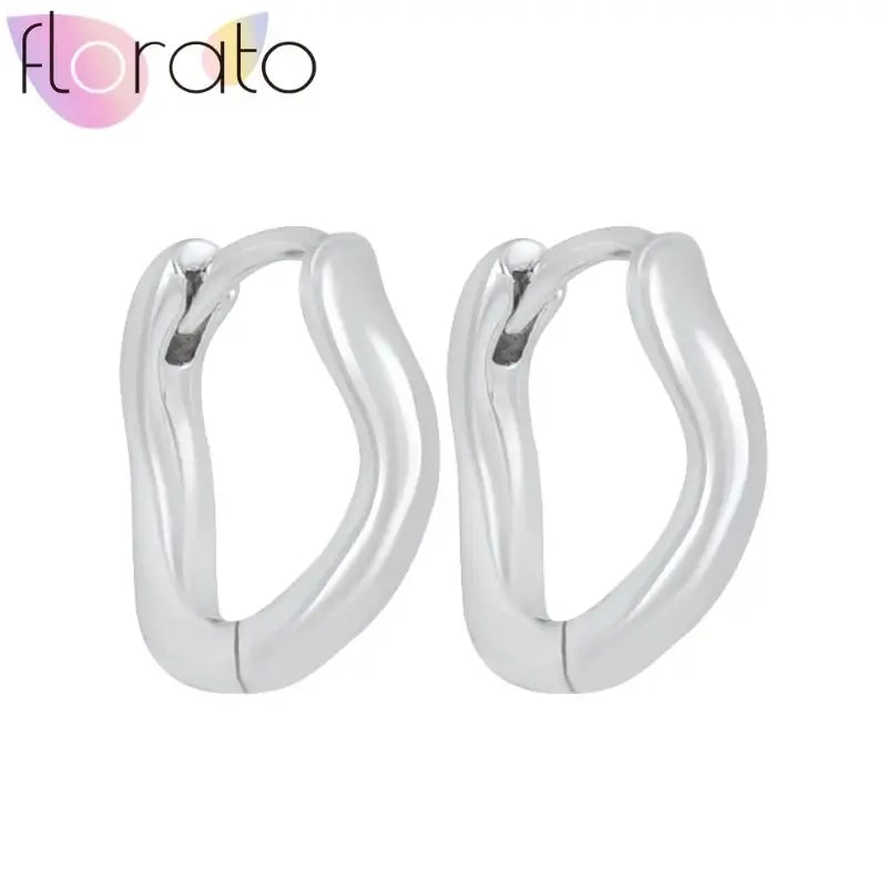 925 Silver Plain Circle Hoop Earrings
