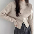 Loose Half-Zip Knit Sweater