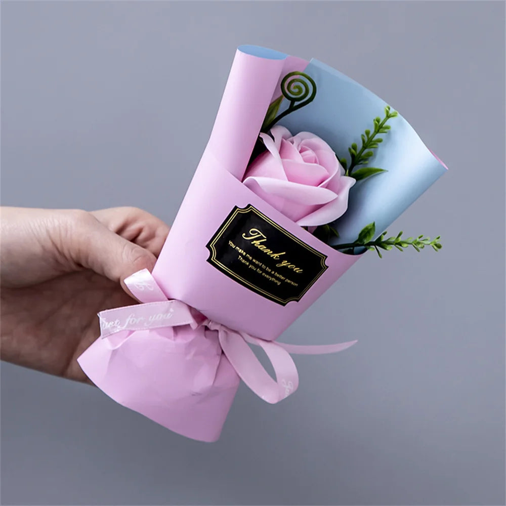 Mini Scented Soap Rose Bouquet