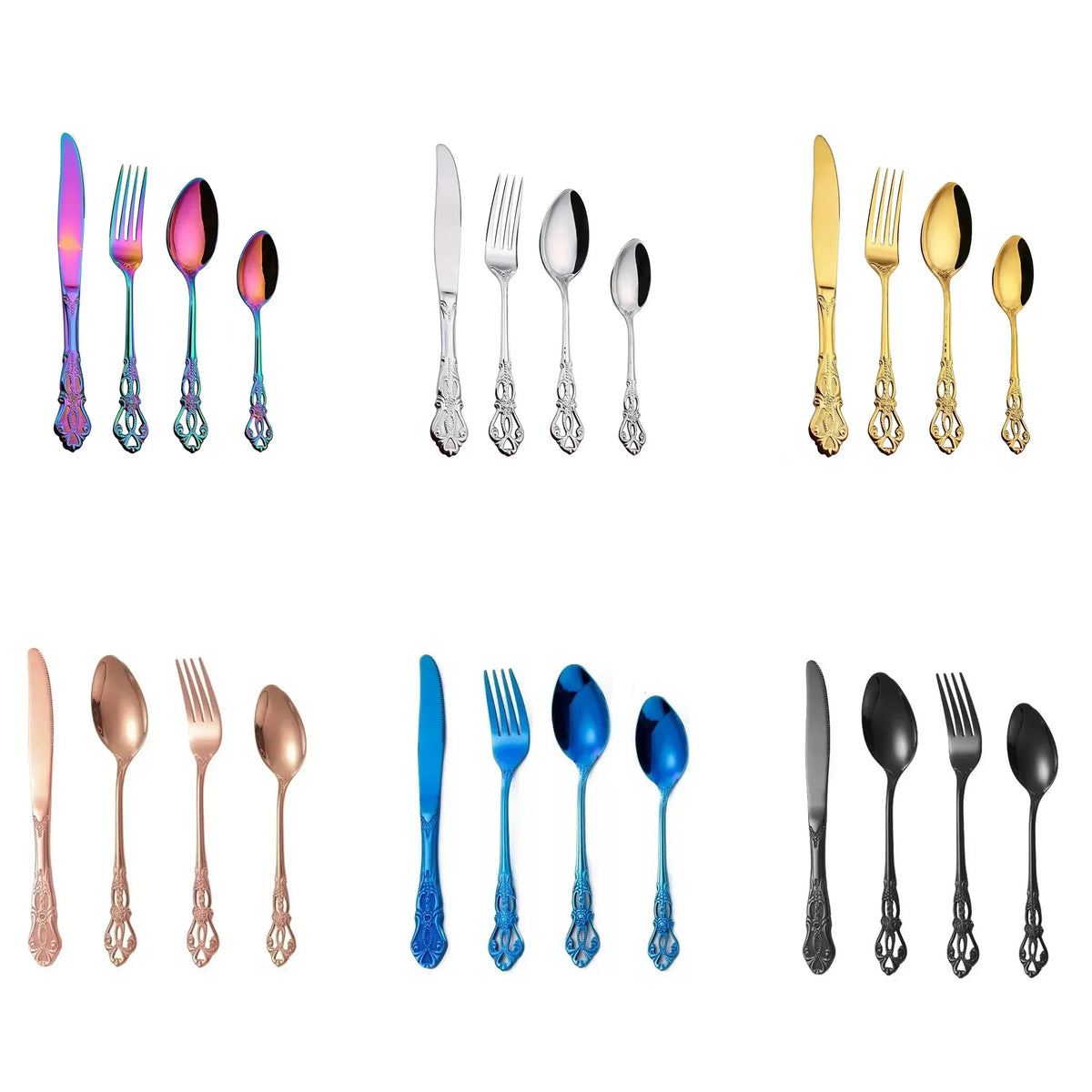 Gold Stainless Steel Cutlery Set