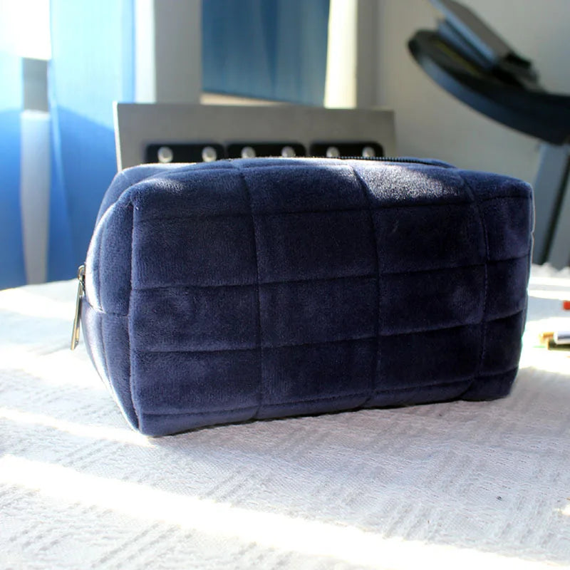 Plush Zipper Makeup Bag