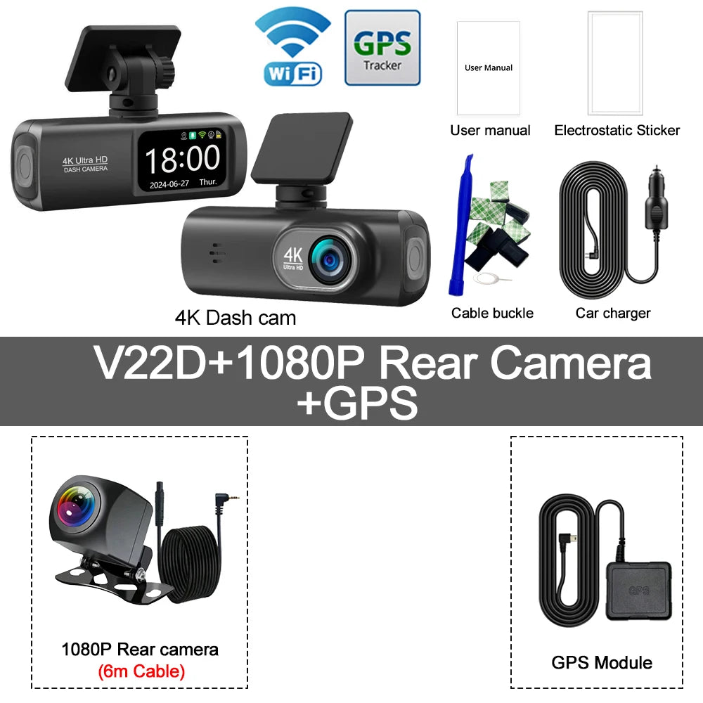 🛰️ 4K GPS Dash Cam