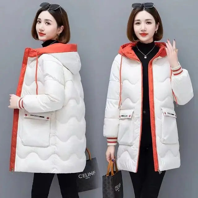 Women's Long Windproof Puffer Coat
