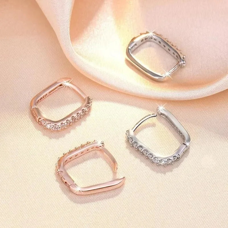 Crystal Circle Hoop Earrings