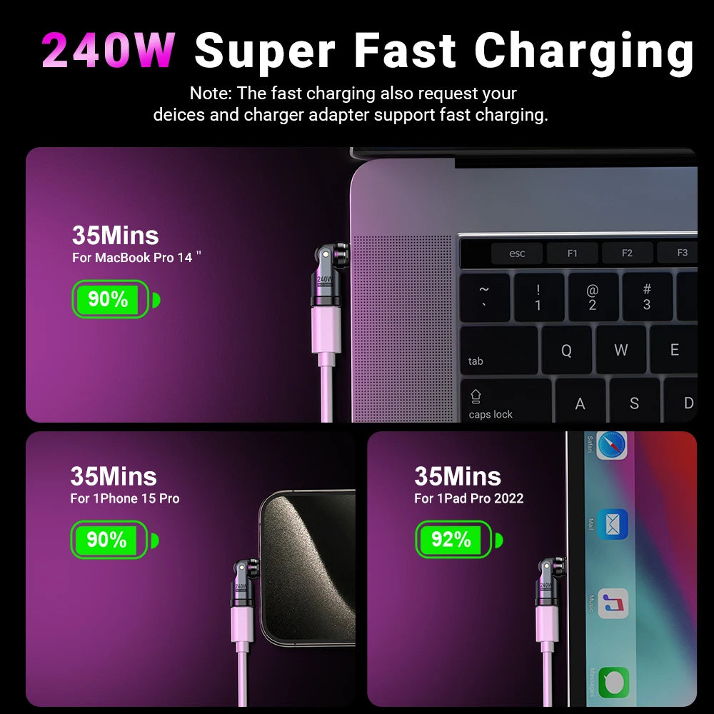 🔄 AUFU 240W Magnetic OTG Adapter