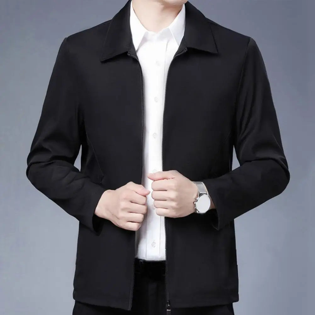Men's Lapel Zip Jacket