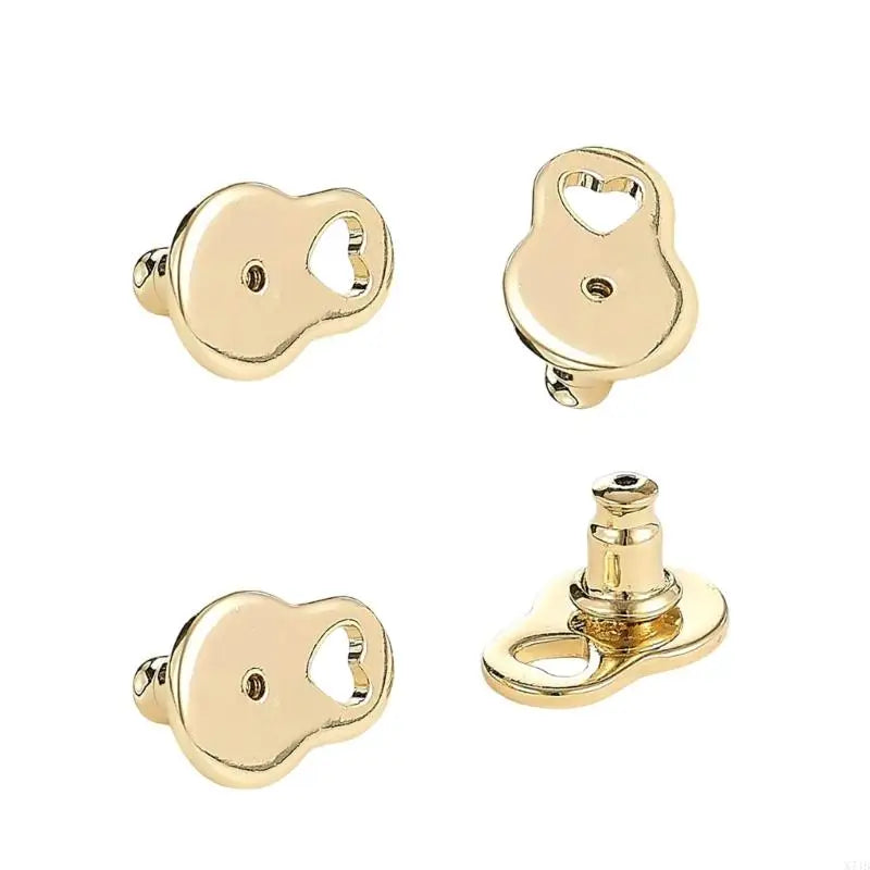 Heart Earring Lifters for Heavy Earrings – 4 Pcs