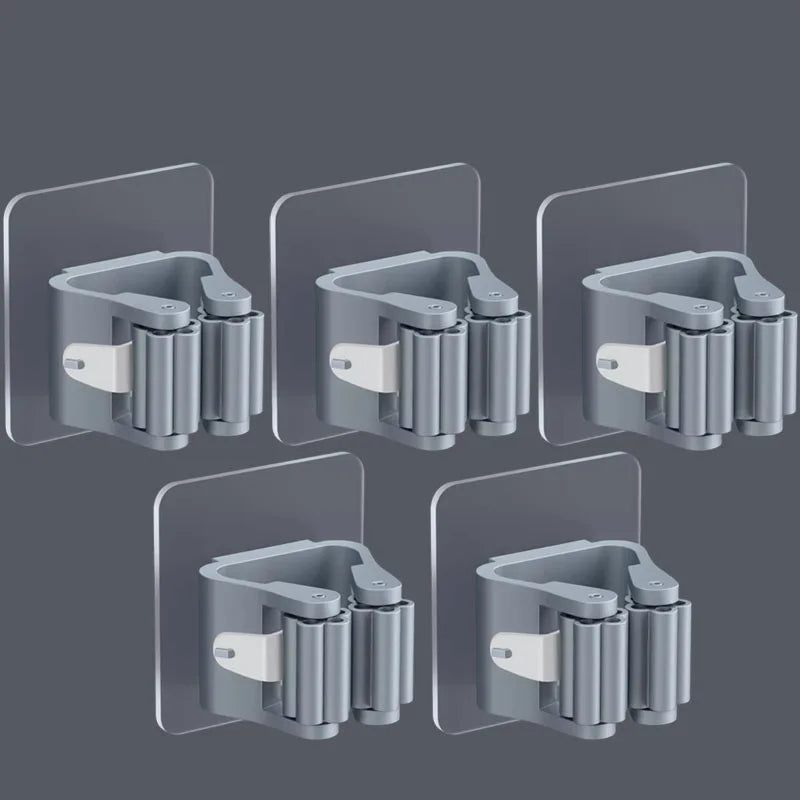 Wall-Mounted Mop & Broom Holder