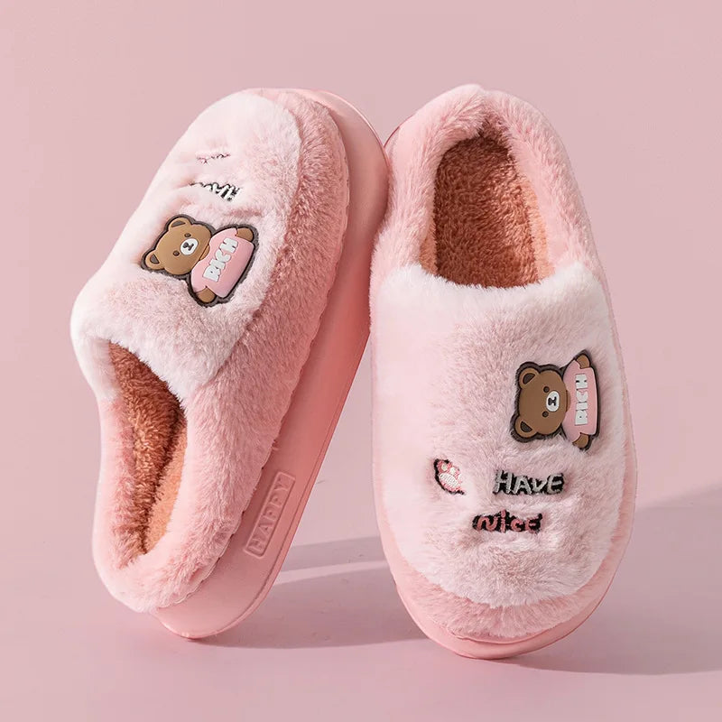 Women's Fluffy Platform Slippers
