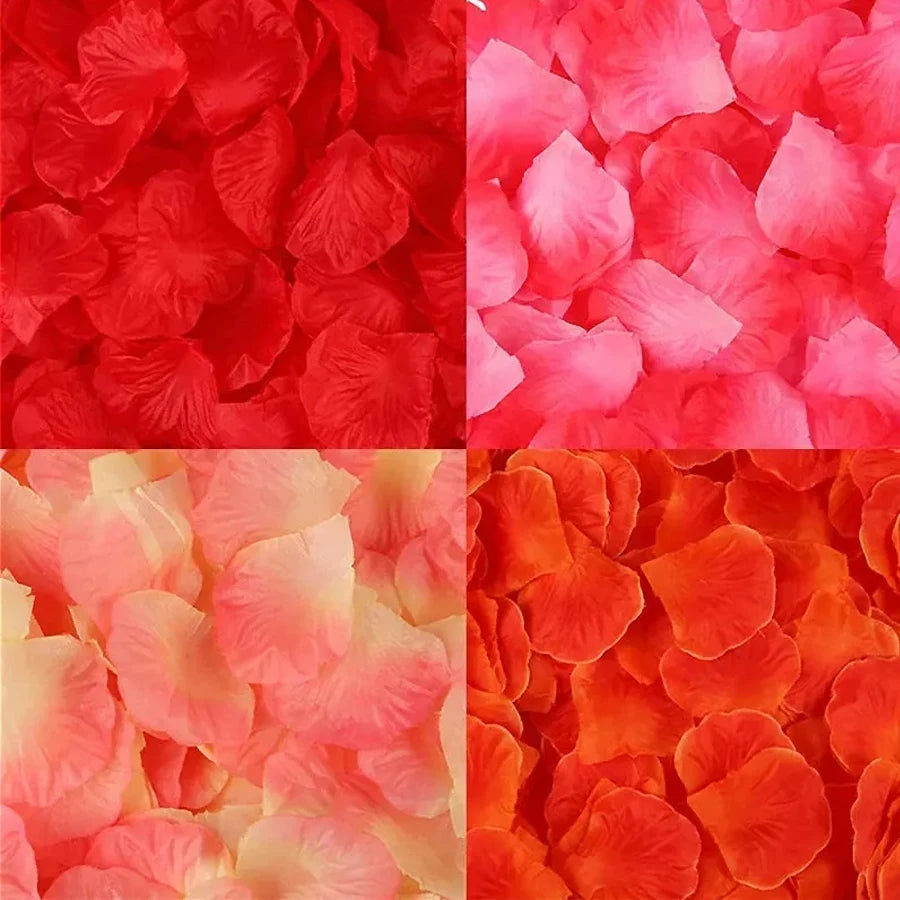 Silk Rose Petals – 100 Pcs