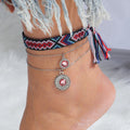 Boho Beaded Star Anklet