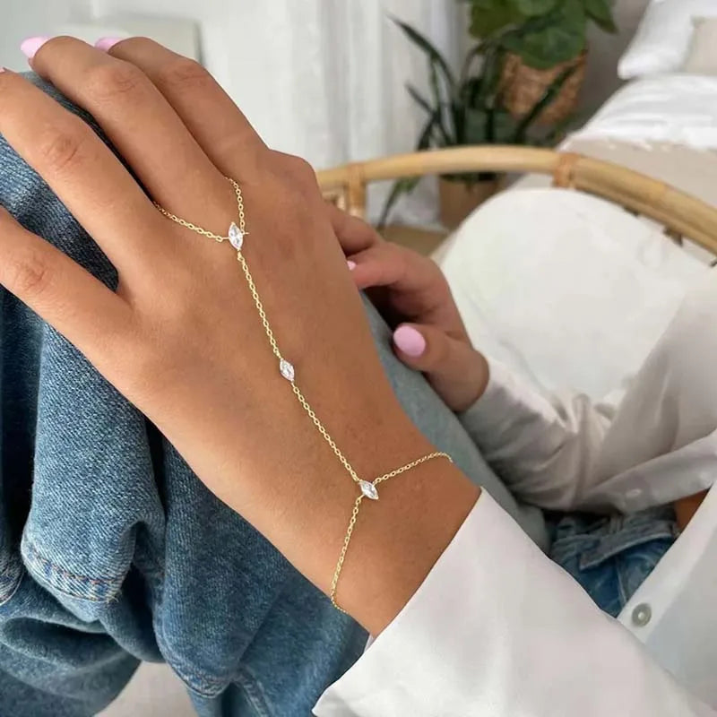 🔷 Bohemia Crystal Rhombus Bracelet