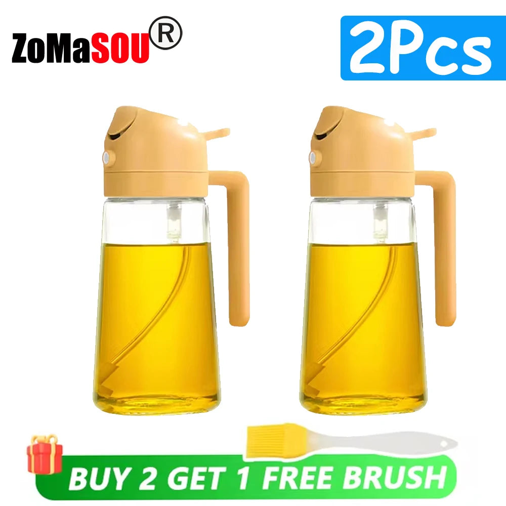 2-in-1 Oil Sprayer & Pourer Bottle