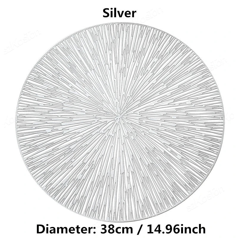 Hollow Round PVC Placemat
