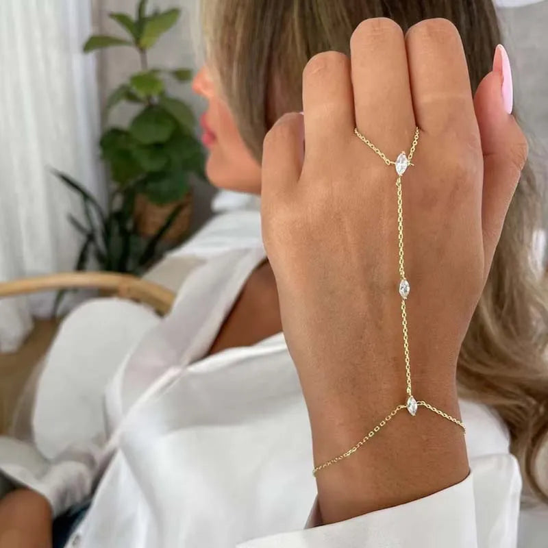 🔷 Bohemia Crystal Rhombus Bracelet