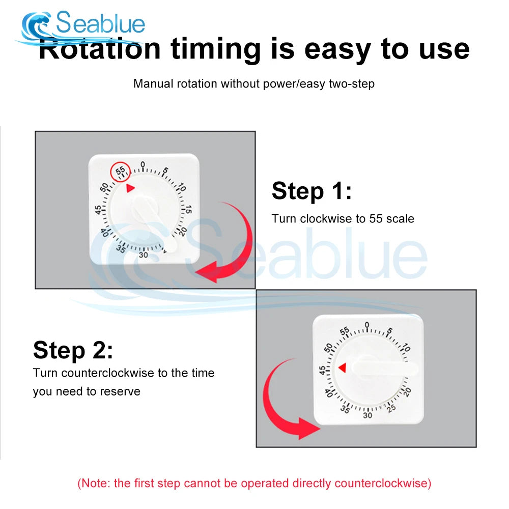 Square 60-Minute Kitchen Timer