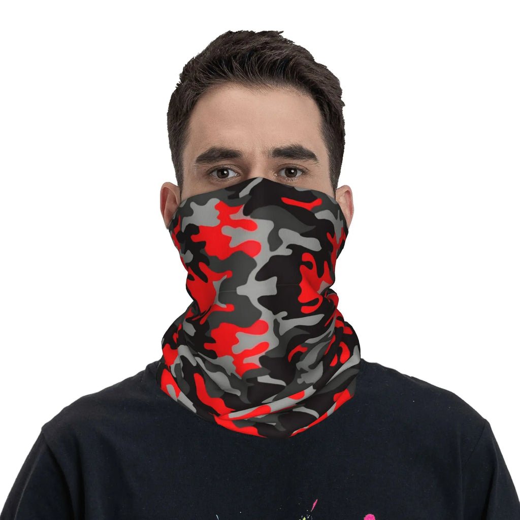 Red Camo Neck Gaiter