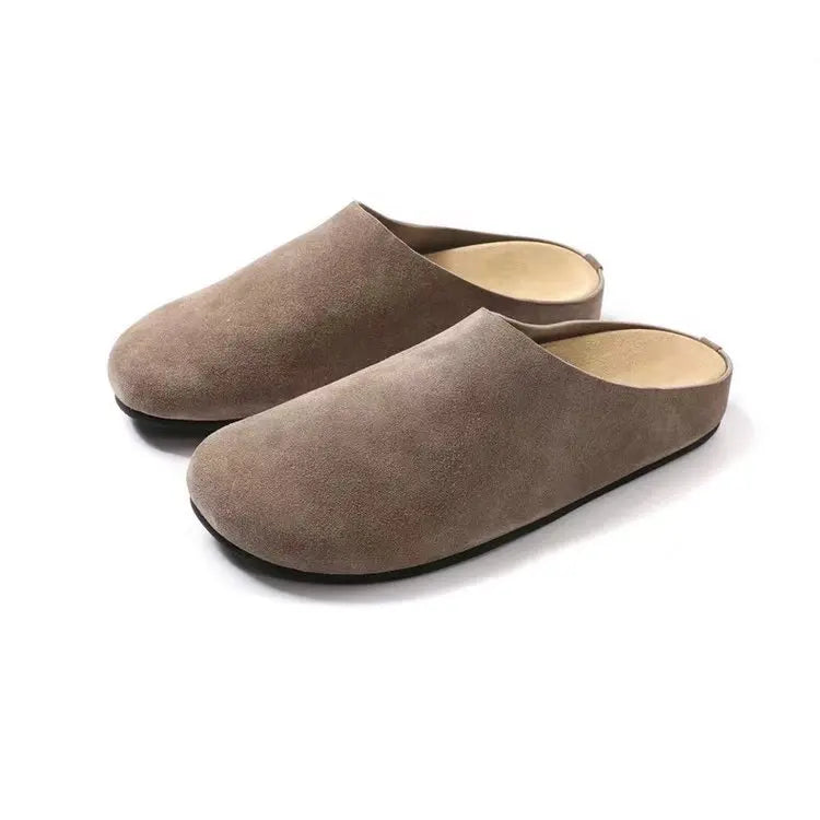 Women's Suede Buckle Clogs
