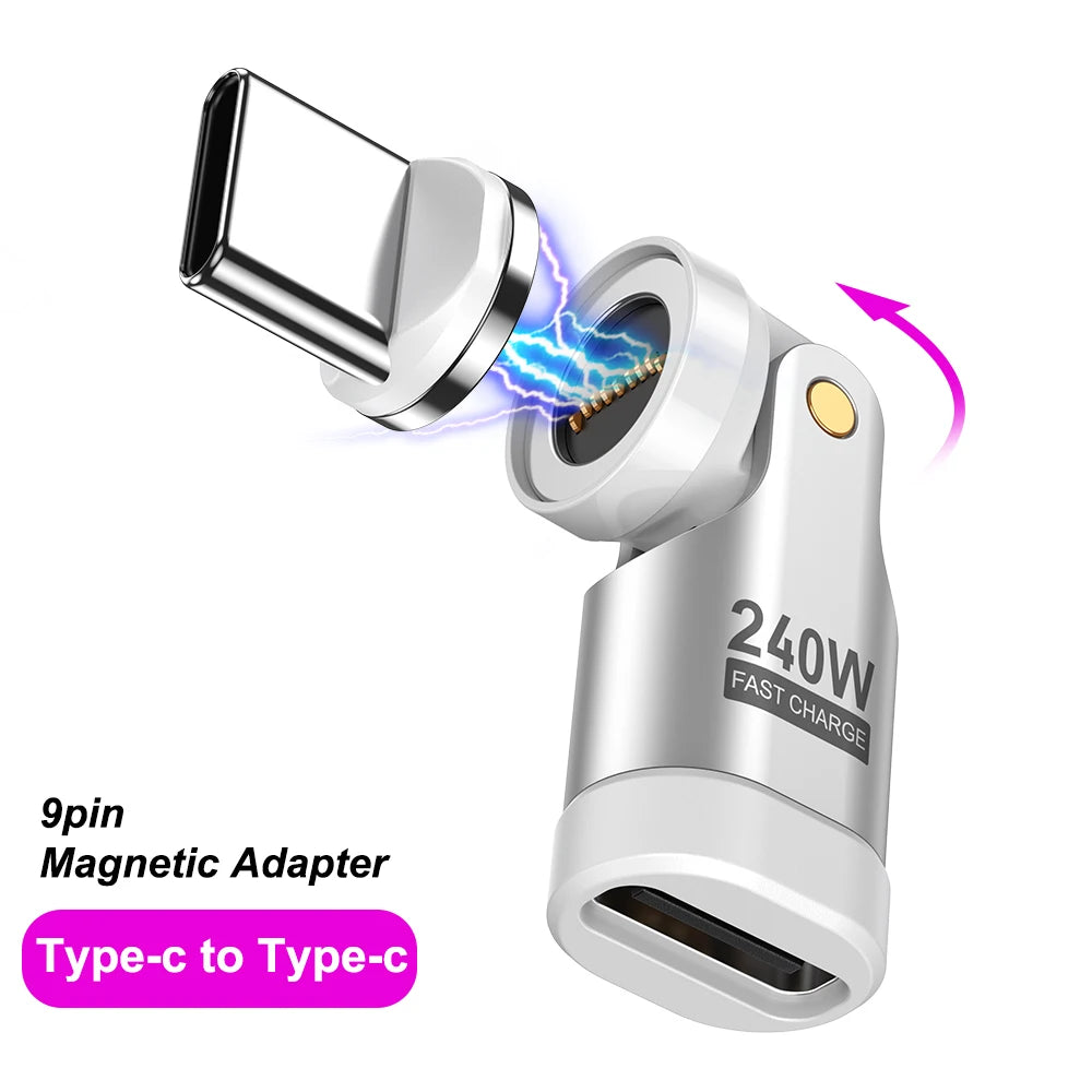 🧲 AUFU 540° Magnetic OTG USB-C Adapter