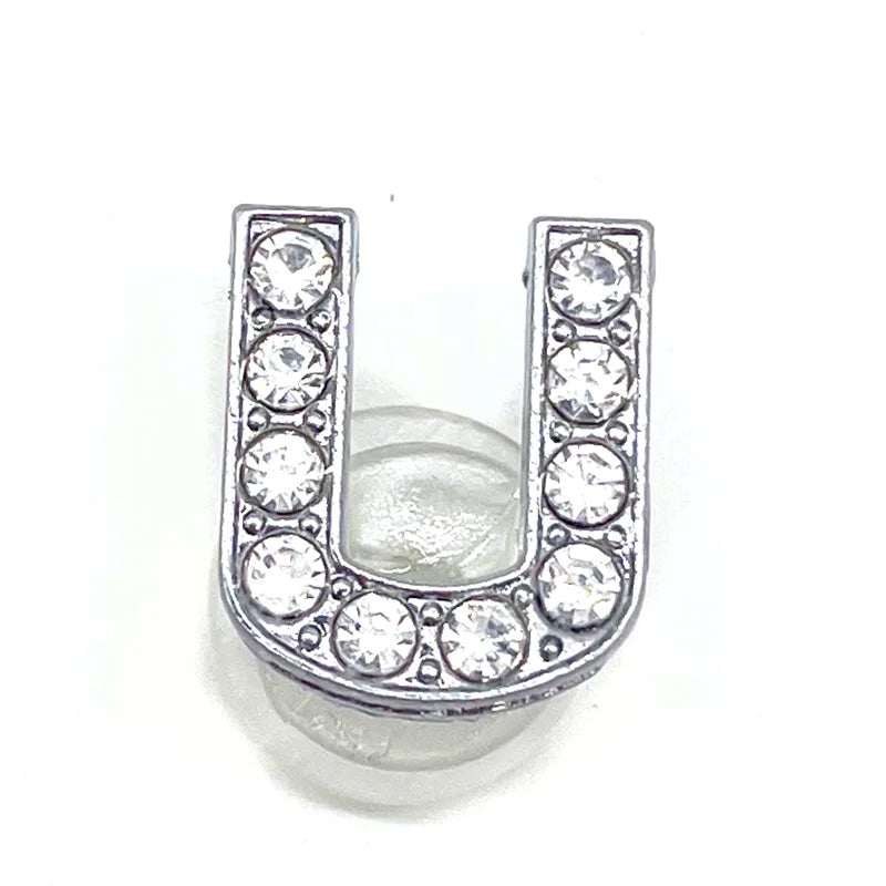 Rhinestone Letter Shoe Charms