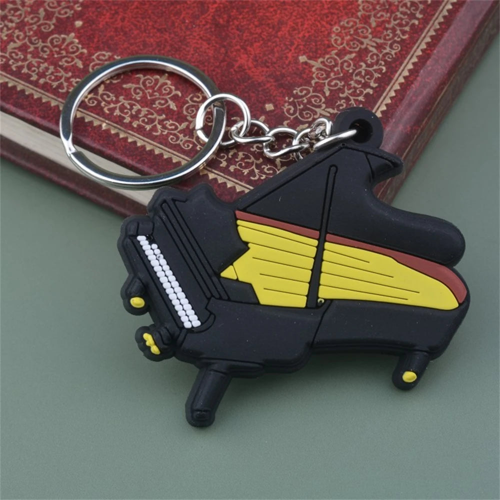 Silicone Music Instrument Keychain