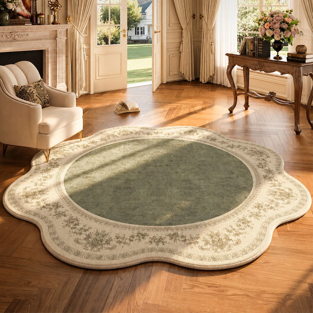 Fluffy Round Rug