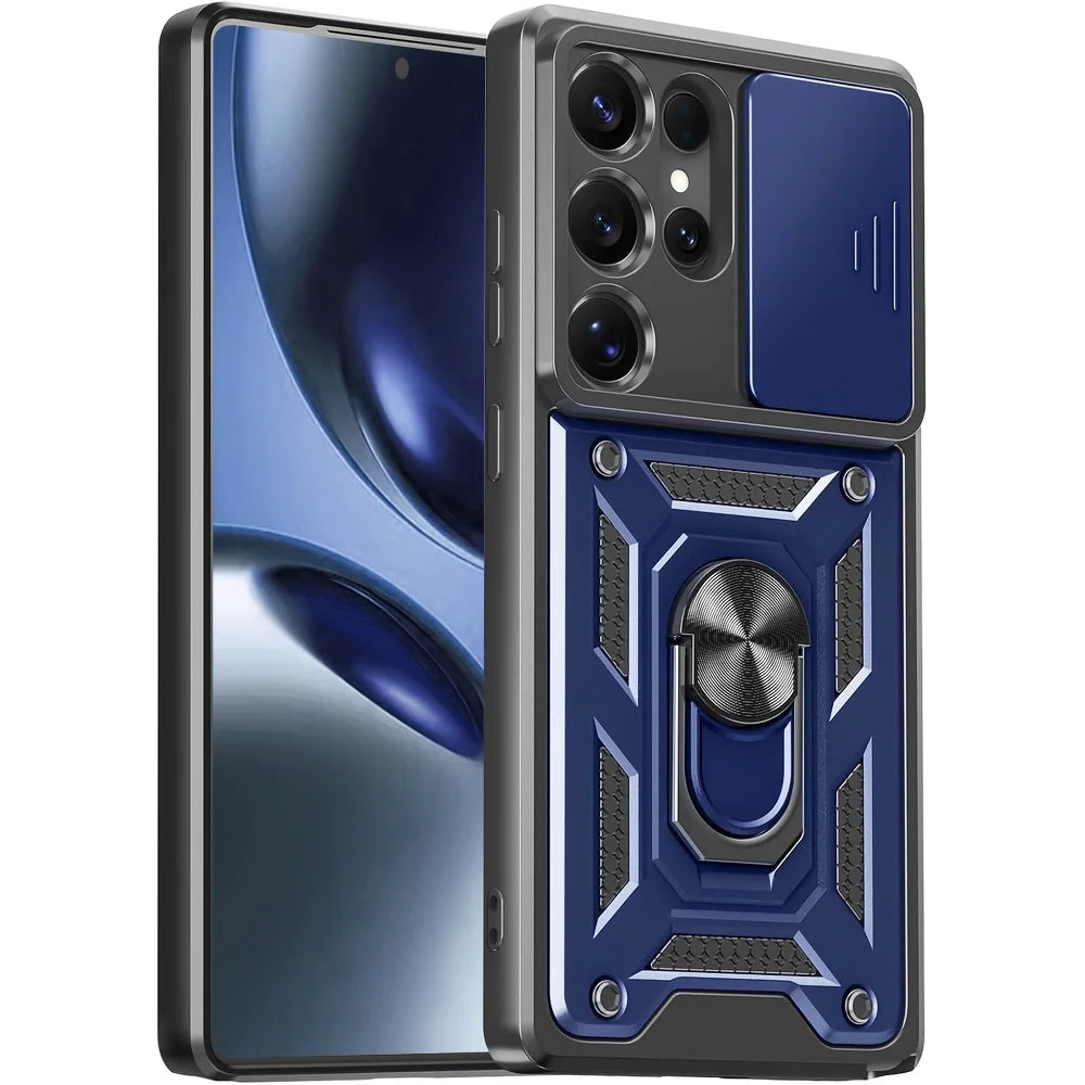 🛡️ Armor Camera Ring Stand Case