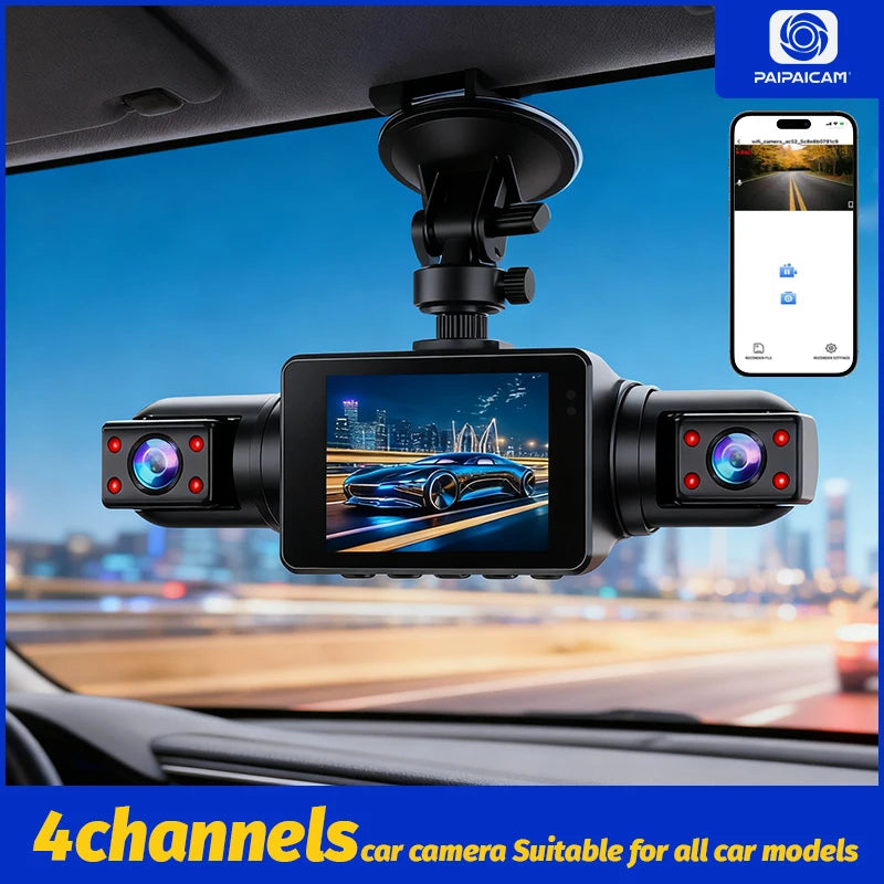 📹 4-Camera Dash Cam