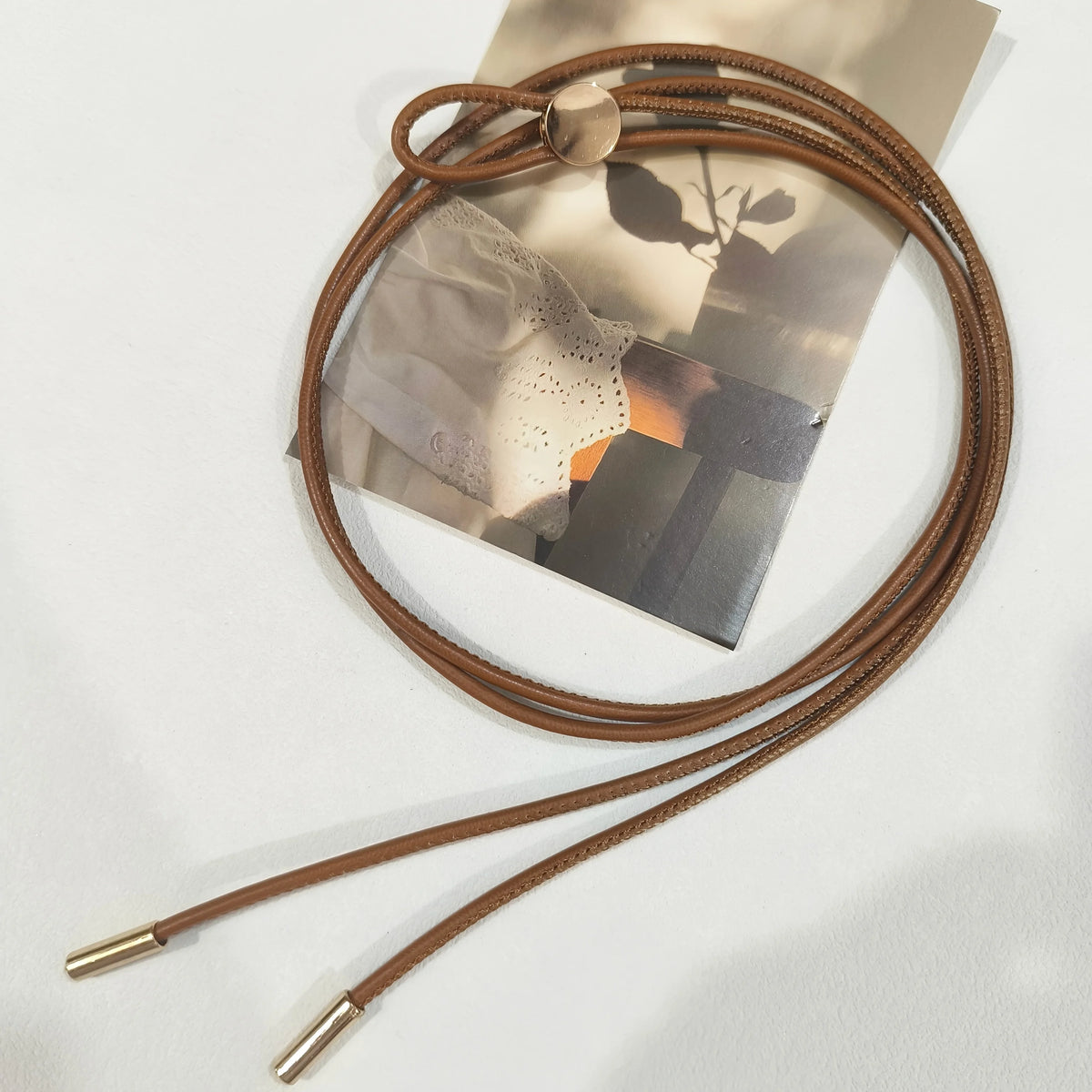 Retro Thin Knotted Waist Belt