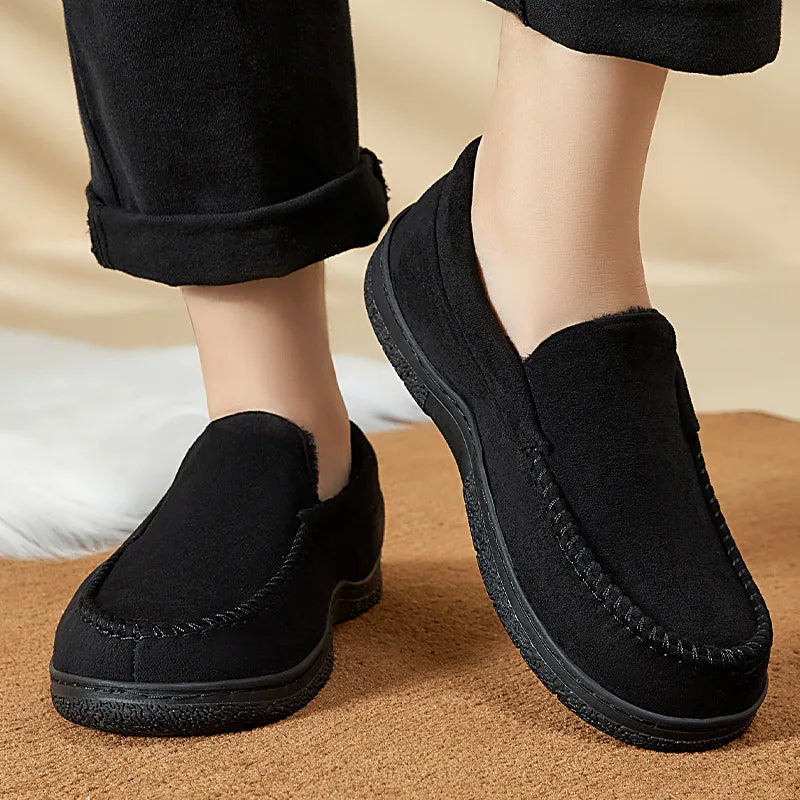 Men's Warm Plush Slip-On Shoes