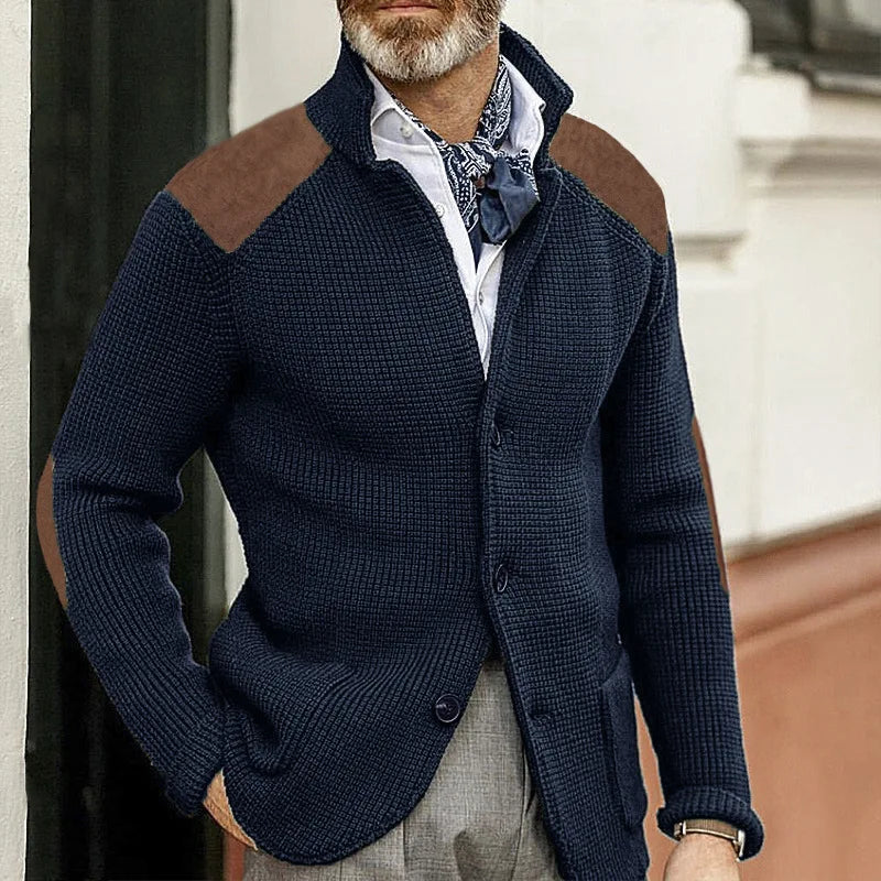 Men's Button Knit Cardigan Jacket