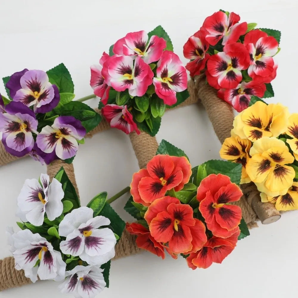 UV-Resistant Artificial Pansies