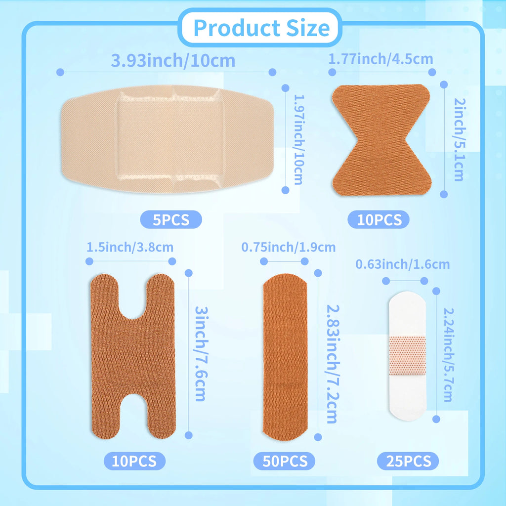 Waterproof Breathable Bandages – 100 Pcs