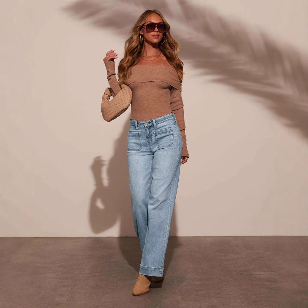 Super Stretch Patchwork Jeans