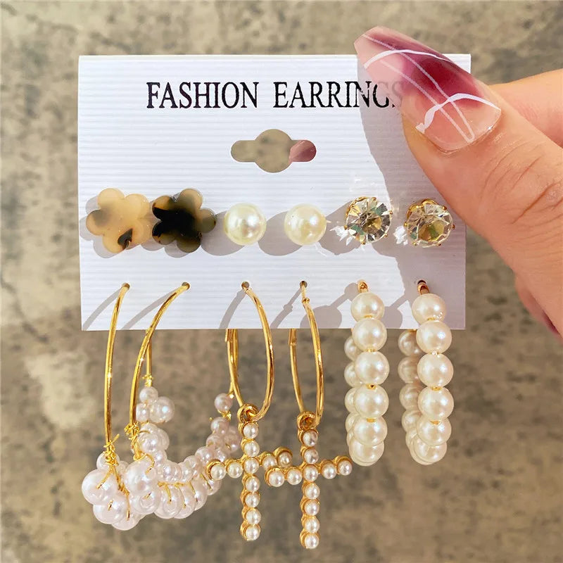 Earrings Set Butterfly Acrylic