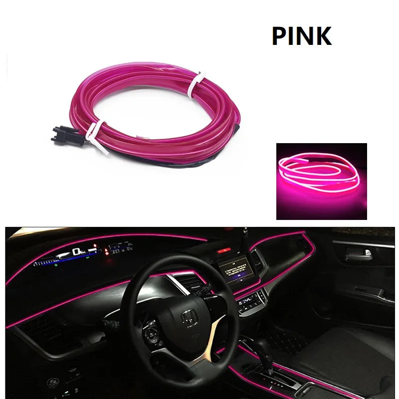 💡 Neon LED Car Interior Light Strip