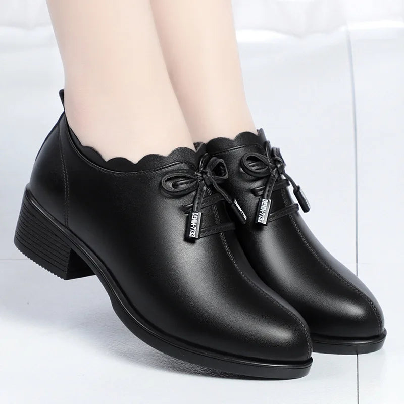 Women's Lace-Up Platform Pumps