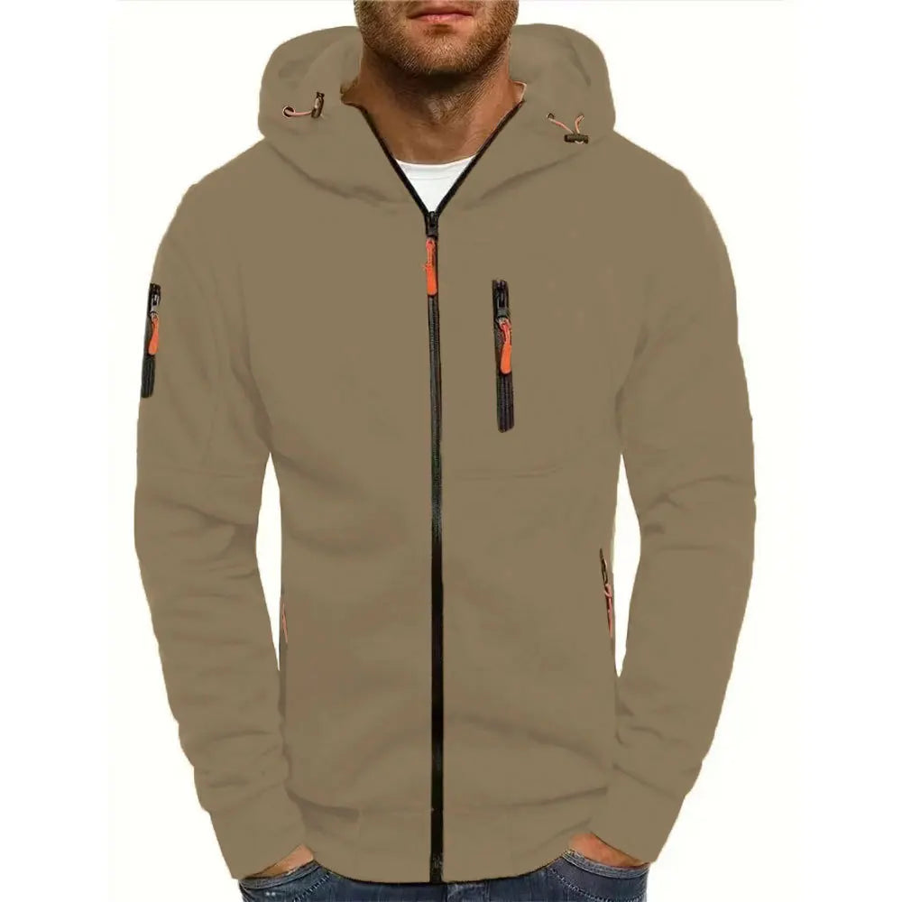 Men's Zip-Up Hoodie Cardigan