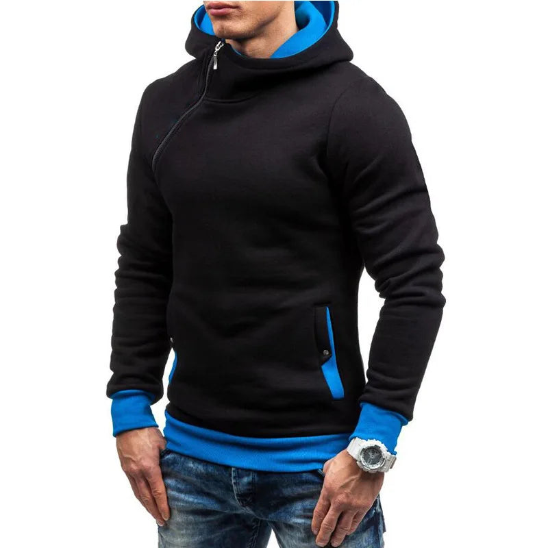 Men's Slim Oblique Zip Track Jacket