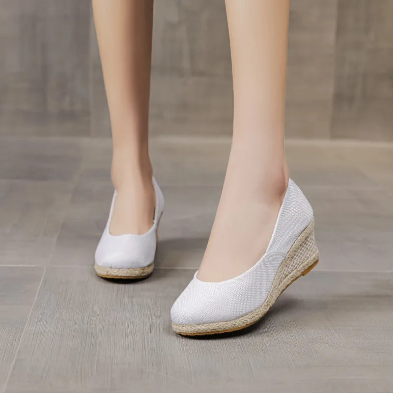 Women's Wedge Espadrille Pumps