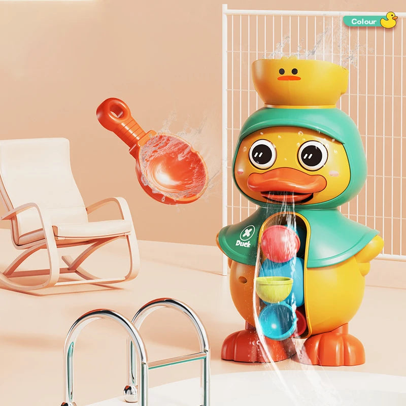 🚿 Duck Bath Water Wheel Toy