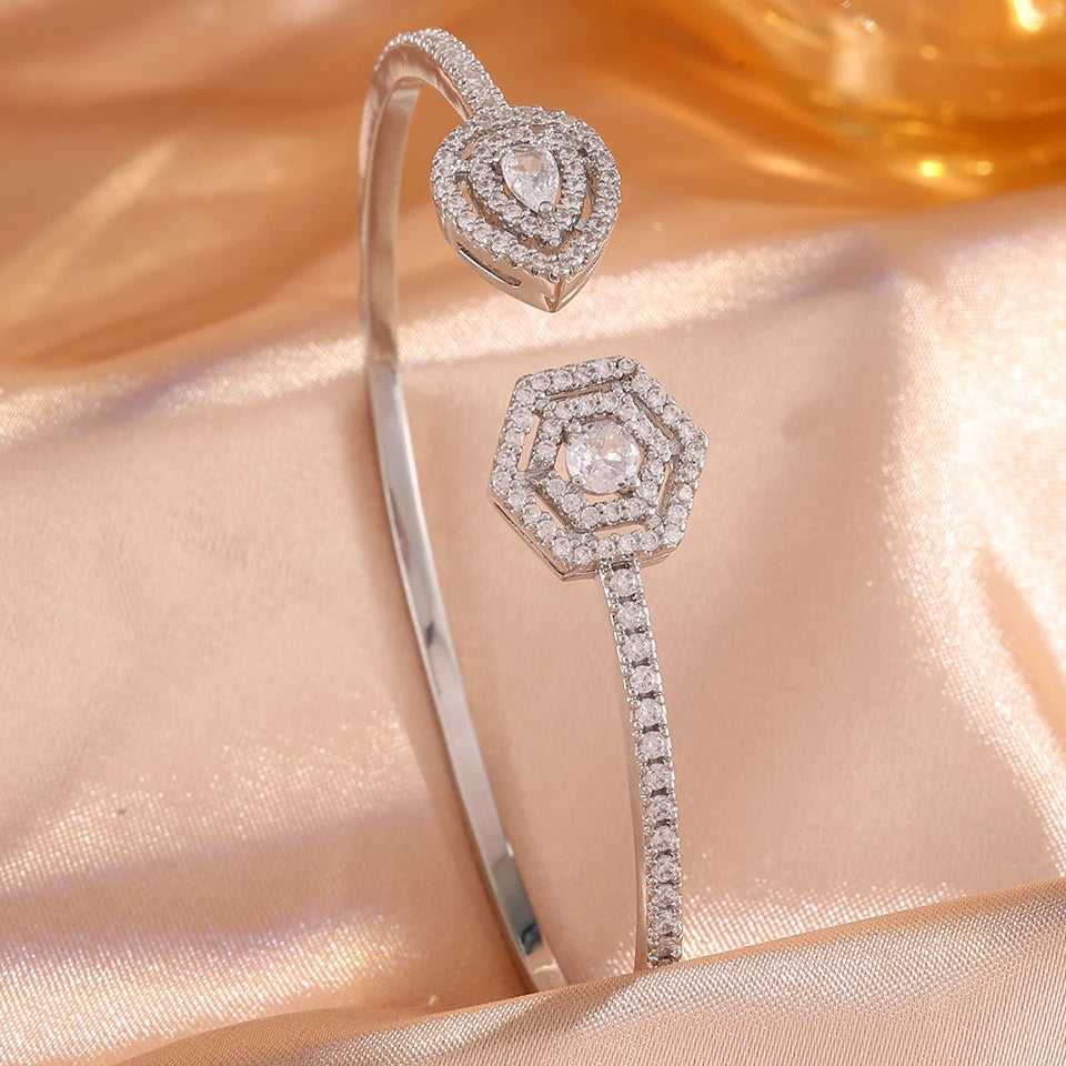 ✨ ZAKOL Sparkling Zircon Bracelet Set
