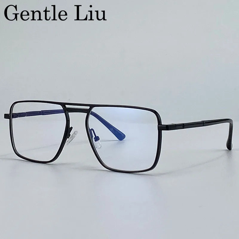 Men's Oversized Double Bridge Sunglasses