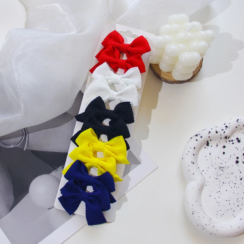 Girls Hair Bow Clips – 10 Pcs