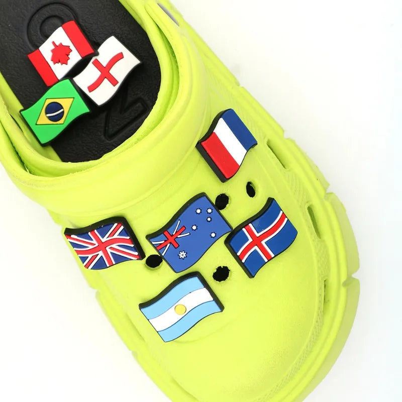 National Flag Shoe Charms