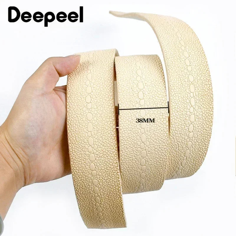 Men's Embossed Cowhide Leather Belt