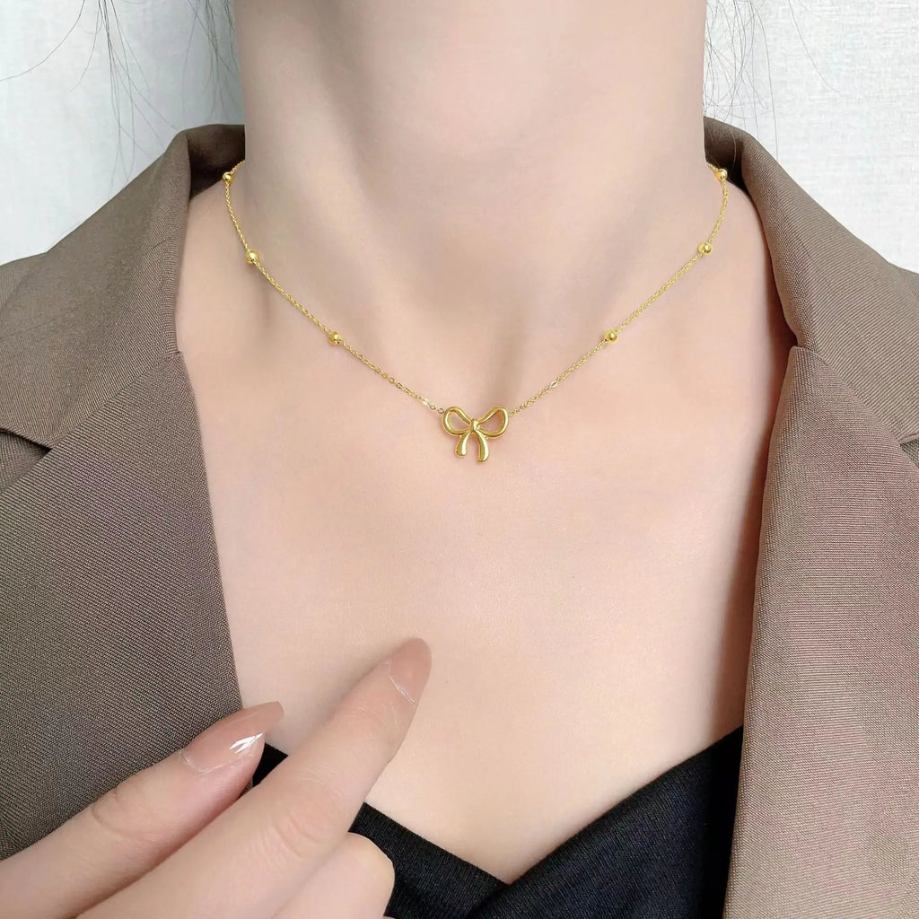 🎀 Bow Charm Jewelry Set