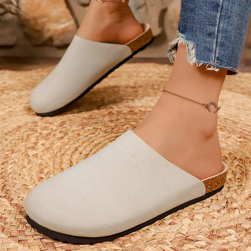 Women's Faux Suede Mule Slippers