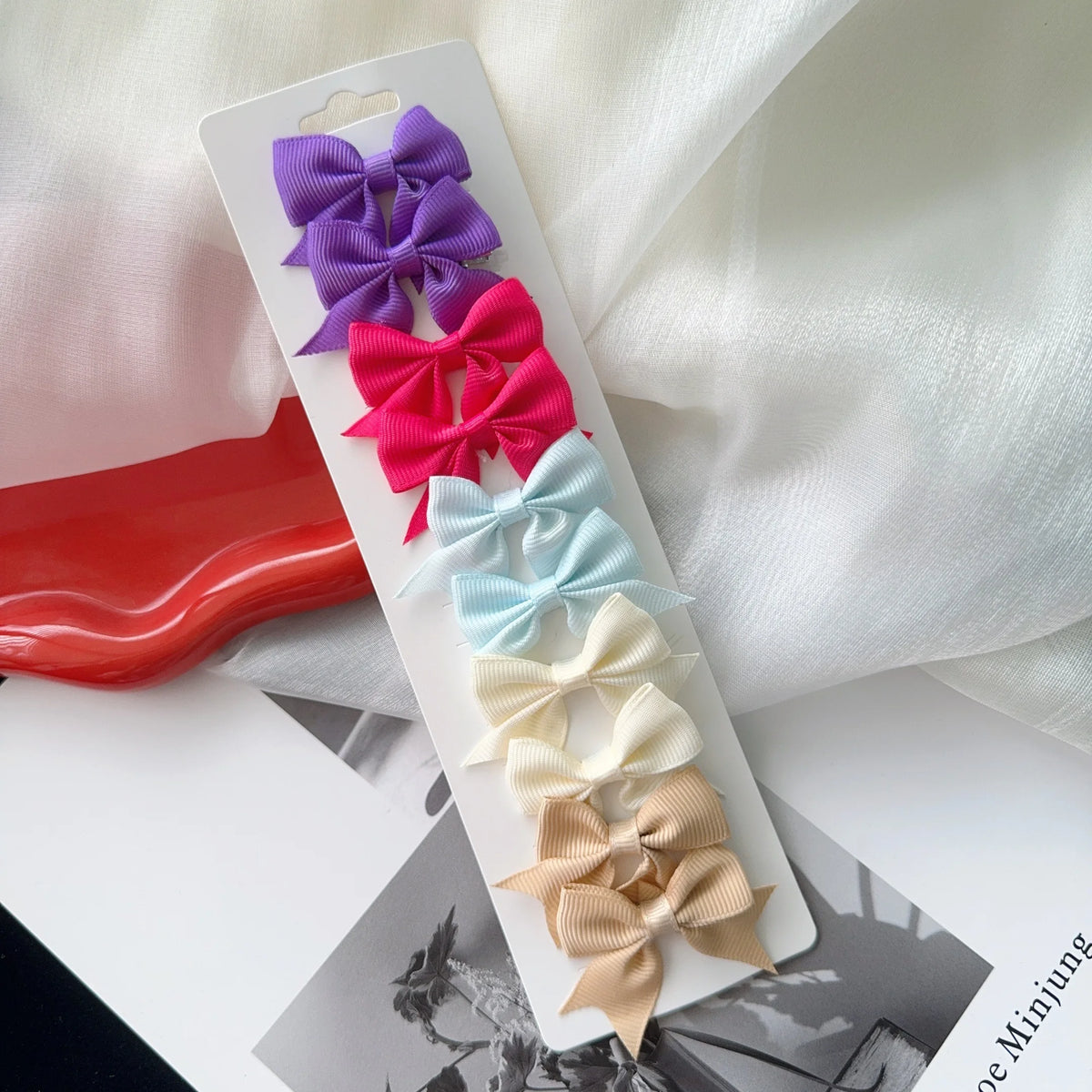 Girls Hair Bow Clips – 10 Pcs